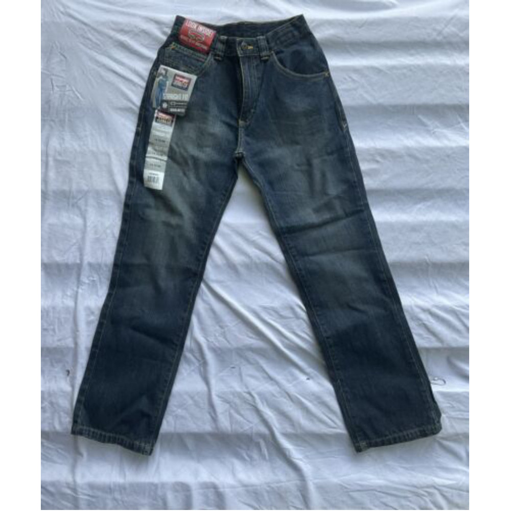 NWT  Wrangler Jeans Boy Youth SZ  14 Slim Dark Wash Adjustable Waist Cowboy